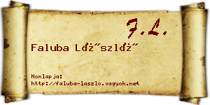 Faluba László névjegykártya